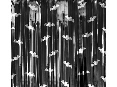 Kurtyna na Halloween - zasłona na drzwi Nietoperze - 100 x 200 cm