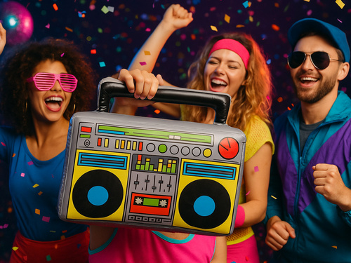 Dmuchane Radio - 42 x 36 cm - 1 szt.