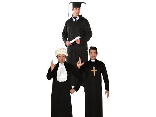 Kostium 3w1 Ksiądz, Student, Sędzia