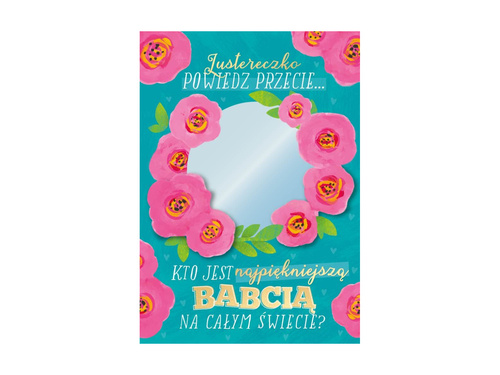 Kartka z życzeniami na Dzień Babci - 16,6 x 11,7 cm - 1 szt.