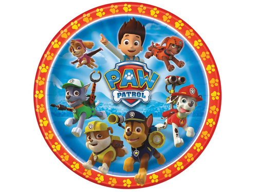 Dekoracyjny opłatek tortowy Psi Patrol - 20 cm