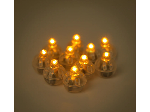 Diody LED do balonów pomarańczowe - 10 szt.