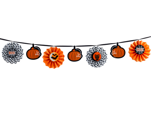Girlanda na halloween z rozetkami - 3,6 m.