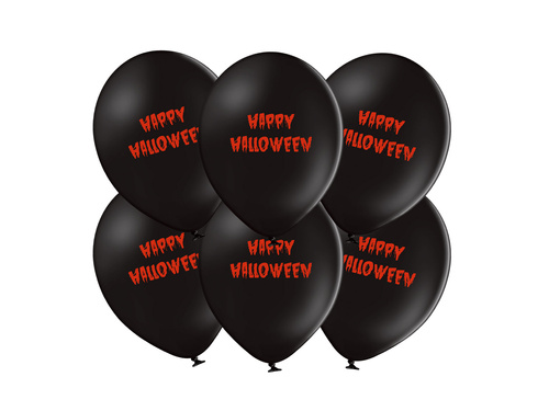 Balony z nadrukiem na Halloween - Krwawe Halloween - 37 cm - 50 szt.