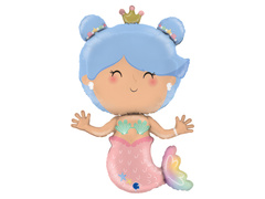 Balon foliowy Syrenka - 48x79 cm - 1 szt.