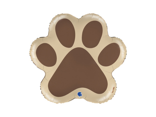Balon foliowy Łapa Psa - 60 x 56 cm - 1 szt.