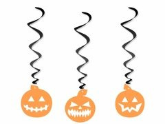 Dekoracja wisząca Dynie na Halloween - 3 szt.
