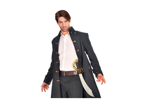 Brązowy pas z 4 kaburami na miecze i broń - skóropodobny