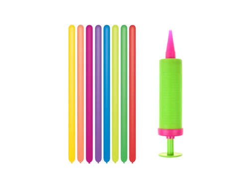 Modeliny, rurki - mix kolorów - 10 szt. + pompka