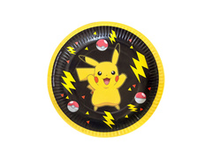 Talerzyki papierowe Pokemon - 18 cm - 8 szt.