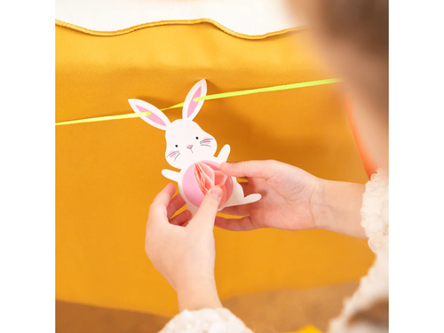 Girlanda Zajączki i marchewki na Wielkanoc - 100 cm - 1 szt.