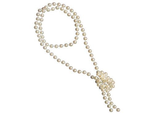 Naszyjnik z pereł w stylu retro - 1 szt.