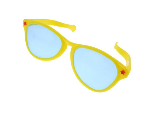 Okulary Jumbo żółte - 1 szt.