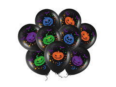 Balony lateksowe Dynie na Halloween - 30 cm - 9 szt.
