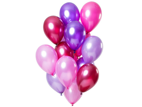 Zestaw balonów metalicznych Merry Berry - 30 cm - 15 szt.
