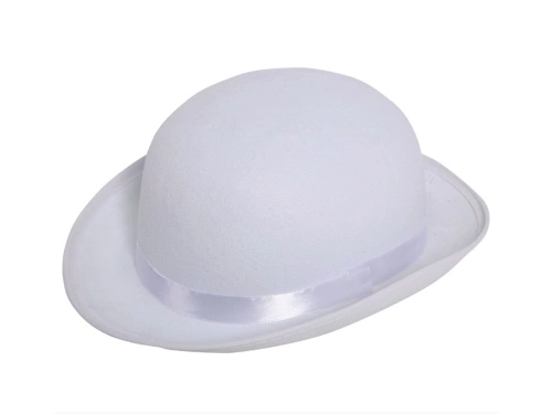 Kapelusz Melonik biały - 1 szt.