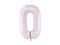 Balon foliowy fioletowy cyfra 0 - 72 cm - 1 szt.