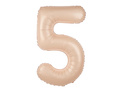 Balon foliowy karmelowa cyfra 5 - 100 cm - 1 szt.