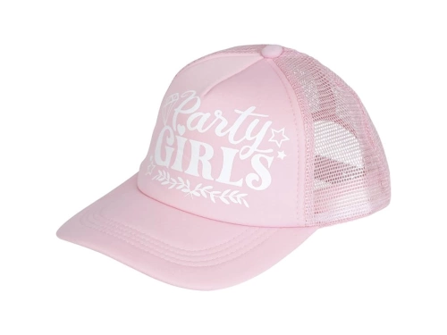 Czapka z daszkiem Party Girls różowa - 1 szt.