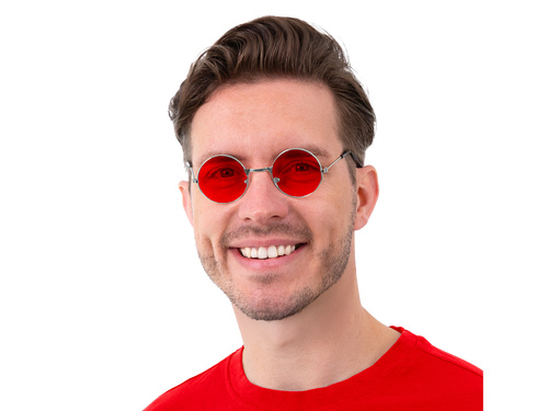 Okulary Hipisa czerwone - 1 szt.