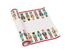 Dekoracja bieżnik na stół Dziadek do orzechów - 40 cm x 5 m - 1 szt.