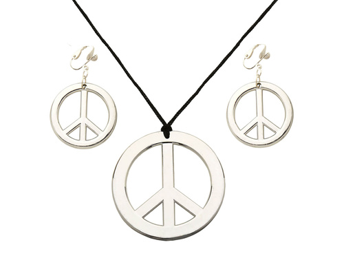 Zestaw Hipisa Pacyfka srebrny