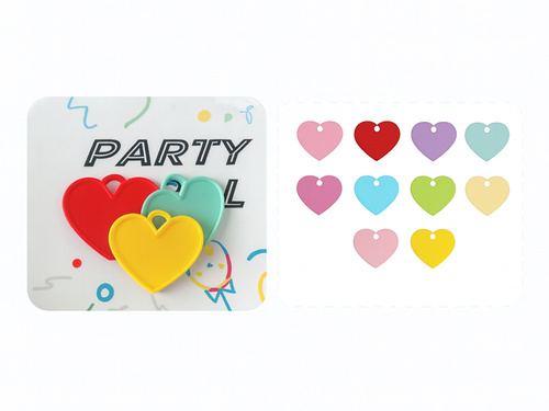 Obciążnik ciężarek do balonów Serce - 4 szt.