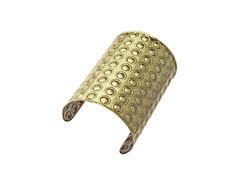 Brązowa bransoletka z okrągłymi ćwiekami