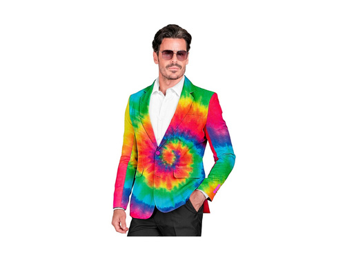 Imprezowa marynarka Neon Tie Dye - tęczowa