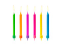 Świeczki urodzinowe Kolorowe - 6 szt.