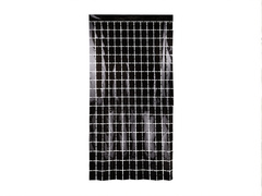 Kurtyna Kwadraty czarna - 100 x 200 cm - 1 szt.