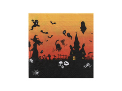 Serwetki Nawiedzony Dom na Halloween - 33 cm - 20 szt.