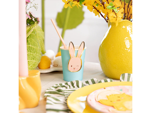 Kubeczki papierowe Zajączki - 220 ml - 6 szt.