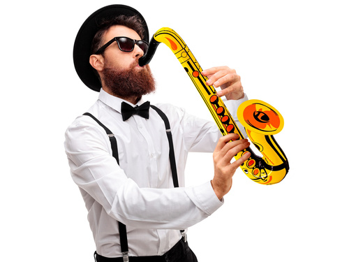 Dmuchany saksofon - 55 cm - 1 szt.