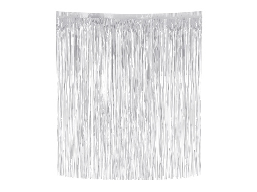 Dekoracja na choinkę Włosy anielskie srebrne - 33 x 50 cm - 1 szt.