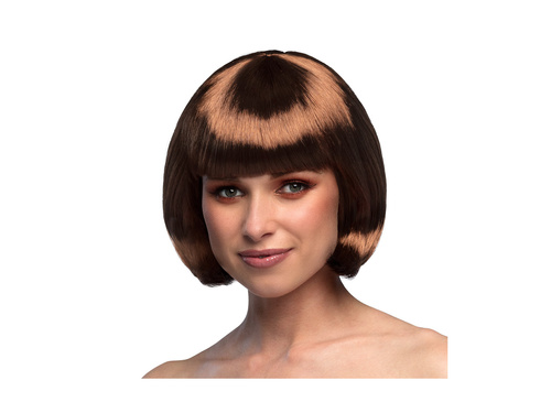 Peruka kabaretowa brązowa