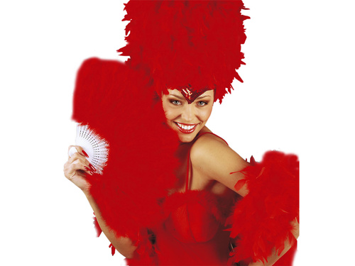 Wachlarz czerwony - 1 szt.