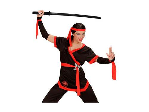 Katana ninja drewniana czarna - 100 cm