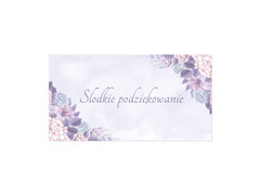 Naklejki na pudełka na ciasto lawendowe - 30 szt.