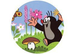 Dekoracyjny opłatek tortowy Krecik - 20 cm