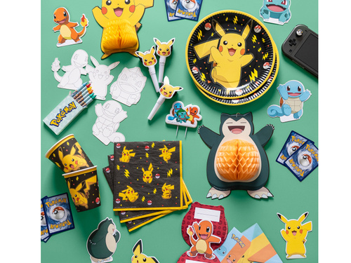 Talerzyki papierowe Pokemon - 23 cm - 8 szt.