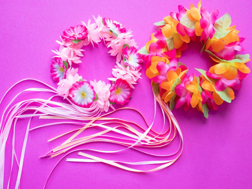 Wianek Hawajski na głowę - 1 szt.