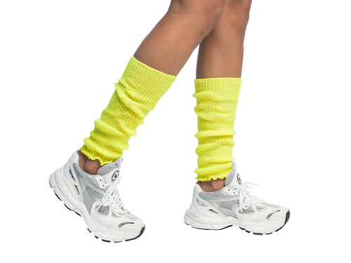 Ocieplacze na nogi żółte neonowe