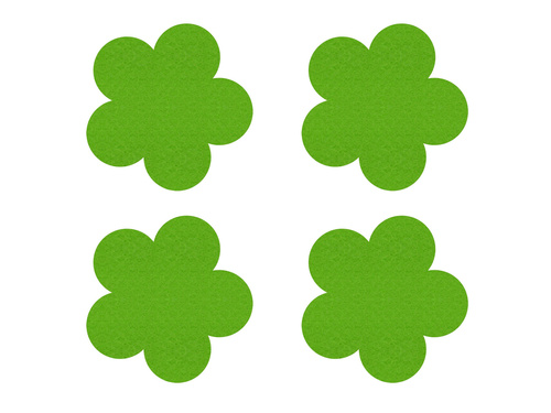 Podstawka pod kubek - Kwiatek - 10 cm - 4 szt.