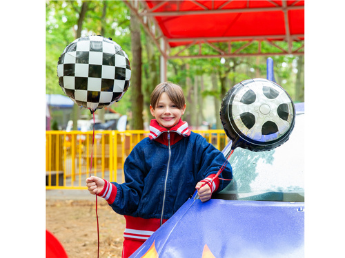 Balon foliowy Racing Car Koło - 45x50 cm - 1 szt.