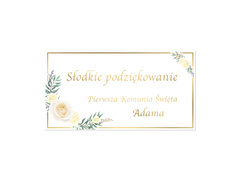 Naklejki personalizowane na pudełka na ciasto - 30 szt.