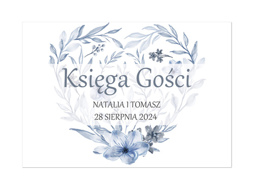 Personalizowana naklejka na księgę gości weselnych - 1 szt.