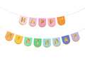 Baner urodzinowy Happy Birthday kolorowy - 163 x 12 cm - 1 szt.