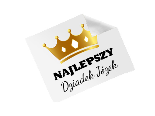 Ściereczka do okularów z imieniem na dzień dziadka - 1 szt.