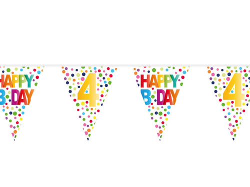 Baner flagi z cyfrą 4 - 10 m - 1 szt.